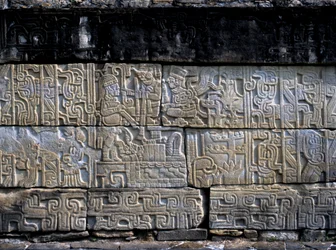 Centre Relief, Totonac, from the North Wall, South Ball Court, Late Classic Period